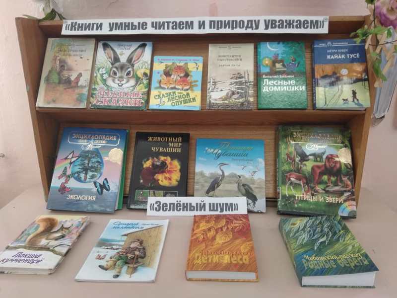 Выставка «Книги умные читаем и природу уважаем»