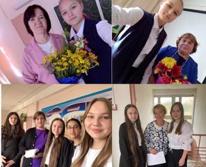 В рамках Дня учителя учащиеся МБОУ СОШ №2 г.Ядрин приняли участие в акции "Селфи с учителем"