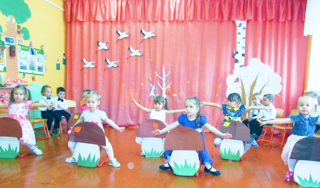 В детском саду «Чебурашка» прошли осенние развлечения