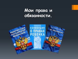 В 11 классе прошел классный час "Мои права и обязанности".