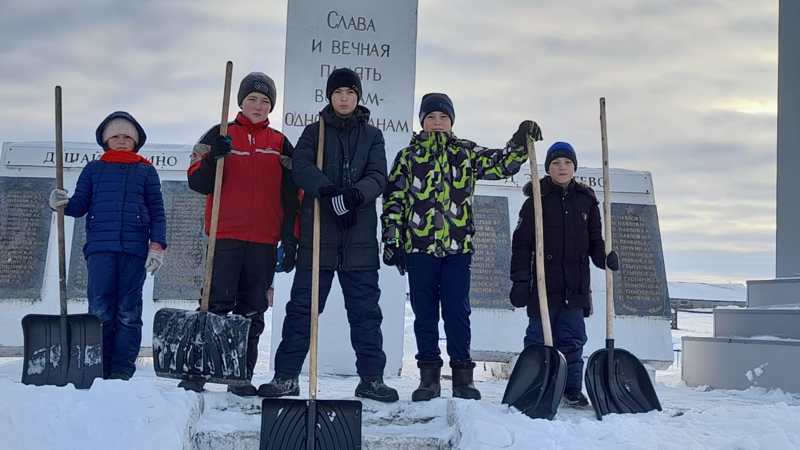 Волонтерская работа во время зимних каникул