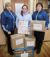 Гуманитарная помощь жителям из Донецкой и Луганской народных республик