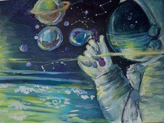 Объявляем старт школьного этапа городского конкурса рисунков ко Дню космонавтики «Открывая новые миры»