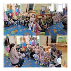 Ребята группы «Радужка» вместе с воспитателем  посвятили день сказкам Чуковского.