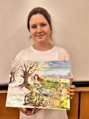 Елизавета Мурзакаева –  победитель Международной олимпиады детского творчества «Я – будущий художник»