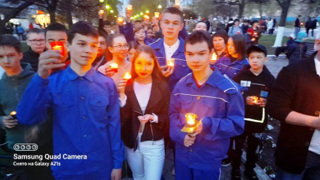 Ученики школы приняли участие во Всероссийской акции «Свеча Памяти»