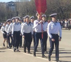 Участники Парада юнармейцев