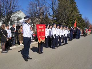 9 Мая. Парад юнармейцев. Шествие к Обелиску.