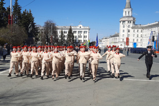 Юнармейцы столичной школы 40 принимают участие в Параде Победы