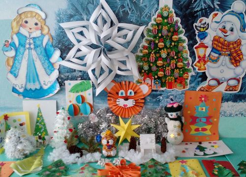 Стемасские школьники выполнили новогодние и рождественские поделки