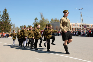 Участие в районном смотре песни и строя, посвященном Победе в ВОВ 1941-1945г.г.