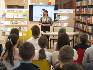 Литературная встреча с учащимися Аликовской школы