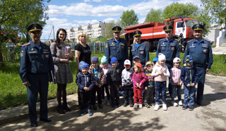 Пожарно-тактические учения в детском саду