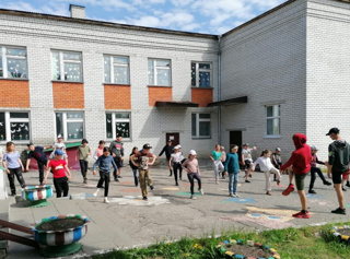 Третий день в пришкольном лагере "Солнышко"