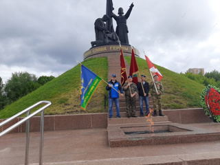 Александр Жуков принял участие в митинге, посвящённому дню ветеранов боевых действий