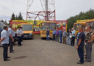 В Красночетайском районе прошел контрольный осмотр школьных автобусов