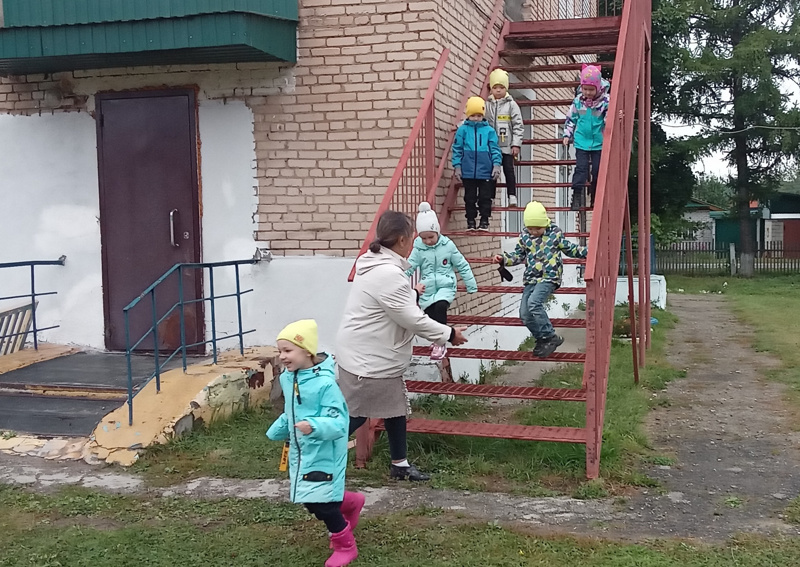 Плановая эвакуация в детском саду