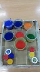 Эксперимент " Цветные льдинки"