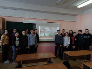 Учащиеся 9 класса  Приволжской школы приняли участие во Всероссийском Уроке памяти «Блокадный хлеб», посвященном дню полного освобождения Ленинграда от фашистской блокады.а
