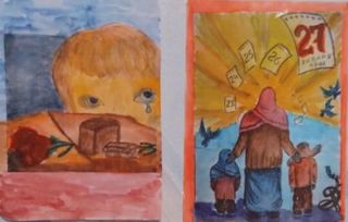 Стемасские  школьники приняли участие в конкурсе рисунков «Вспомним подвиг Ленинграда»