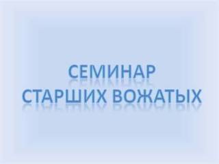 Семинар старших вожатых в Доме детского творчества