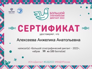 Большой этнографический диктант 2022