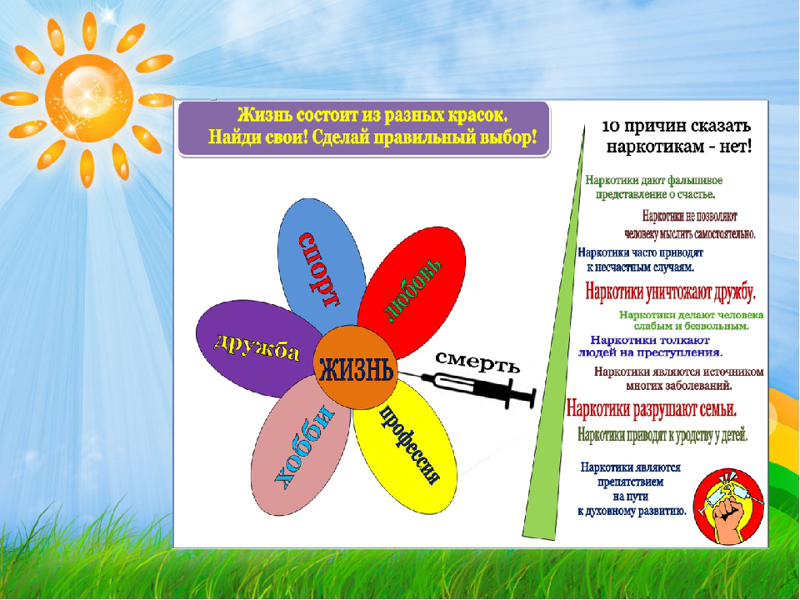 План работы в школе по антинаркотической направленности в