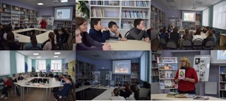 С учениками 5в класса в Моргаушской центральной районной детской библиотеке им. А. Г. Николаева состоялся библиотечный урок «Добро. Рассыпанное по страницам…».