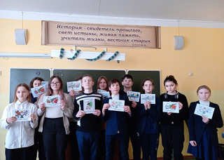 В школе прошла всероссийская молодежная патриотическая акция «Фронтовая открытка»