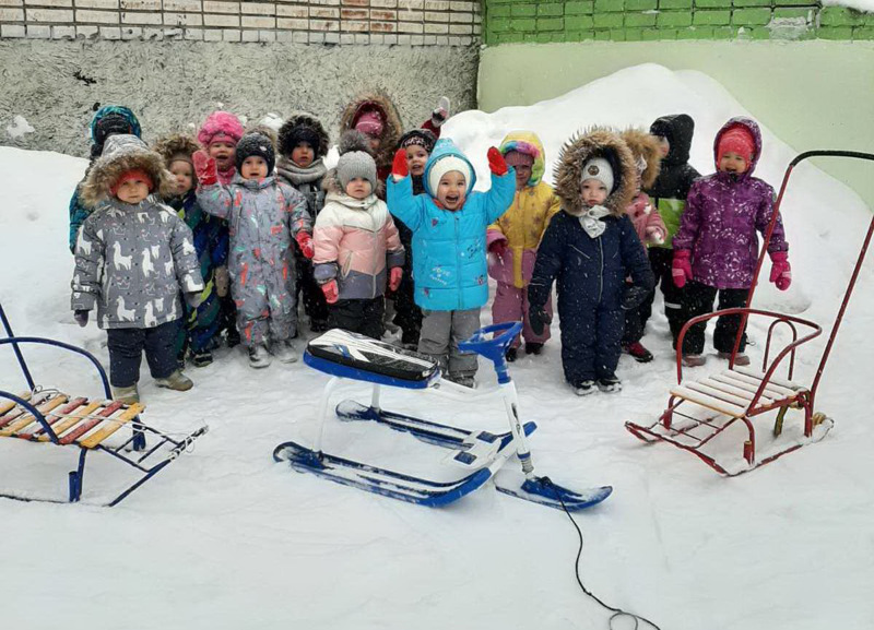 Зимние забавы в детском саду