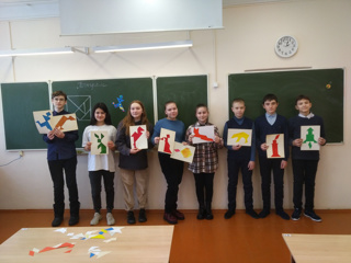 В рамках недели математики 28 января в 7 Б классе была проведена развивающая игра по математике «Танграм»