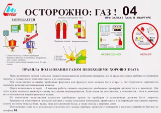 Памятки родителям по обеспечению мер безопасности детей при пользовании газом, газовыми приборами и оборудованием