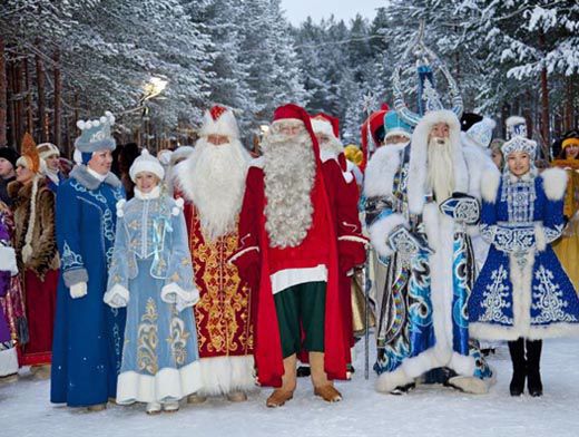 Новогодние волшебники разных стран