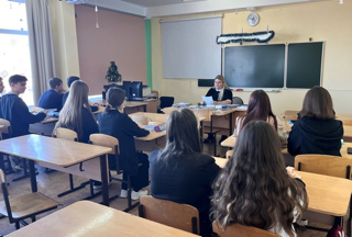 Встреча старшеклассников с помощником прокурора Моргшаушского района.