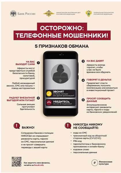 ОСТОРОЖНО МОШЕННИКИ !