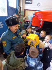 Дети побывали на экскурсии в ПЧ -45 села Янтиково