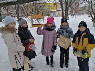 Заключительный этап проекта экологического кружка «Поможем  птицам  зимой»