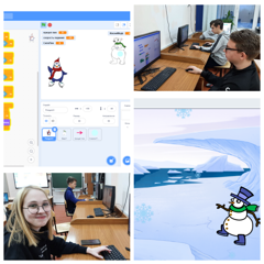 Программируем на зимнюю тему в рамках курса "Творческое программирование в  Scratch"