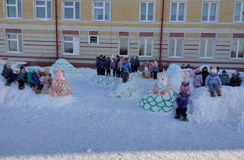 Итоги муниципального этапа Всероссийского конкурса на лучший "Снежный городок Эколят"