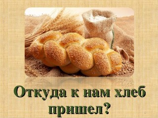 Откуда к нам хлеб пришёл?