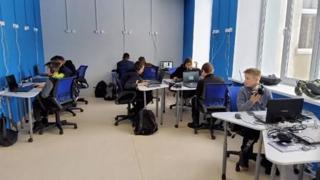 Учащиеся МБОУ «Большечурашевская СОШ» на занятиях в  Центре цифрового образования детей «IT-куб.Ядрин»