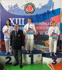 Матвеева Юлия - победитель XIII  чемпионата и первенства России по каратэ WKC