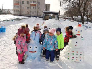 На прогулке в морозный денек!