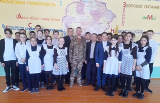 Участник СВО Николай Федотов посетил родную школу