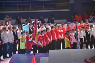 Участие школьников в церемонии открытия Года счастливого детства в Чувашии.