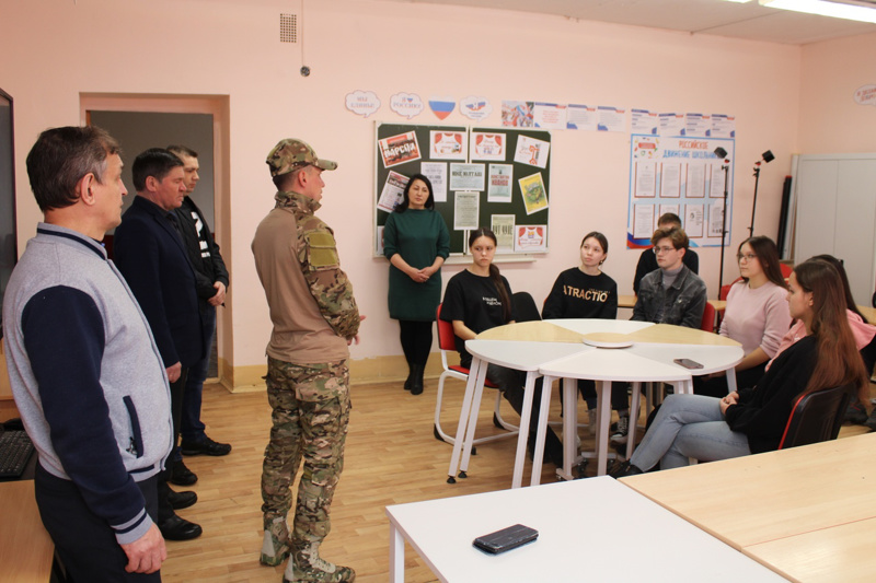 Встреча с мобилизованным военнослужащим Вооруженных Сил России