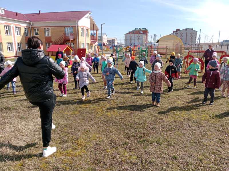 Детский сад присоединился к проведению единой зарядки