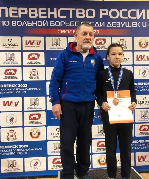 Мария Александрова завоевала бронзовую медаль первенства России по вольной борьбе