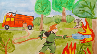 В начальных классах провели тематические классные часы: "Огонь - друг и враг человека", "Причины возникновения пожаров".