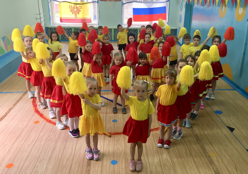 В детском саду прошли мероприятия, посвященных Дню государственных символов Чувашской Республики